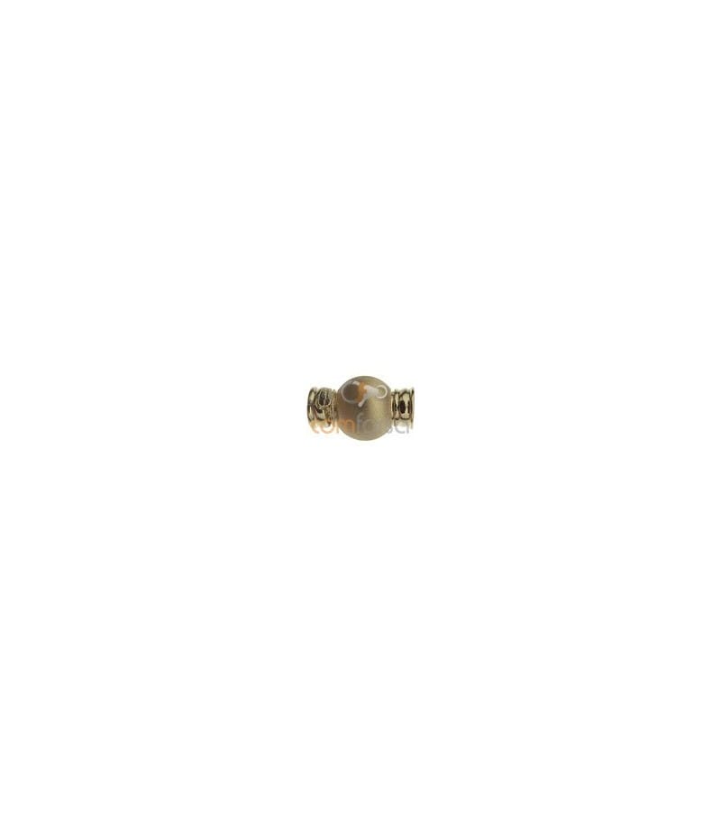 18kt Yellow gold matt ball clasp 10 mm