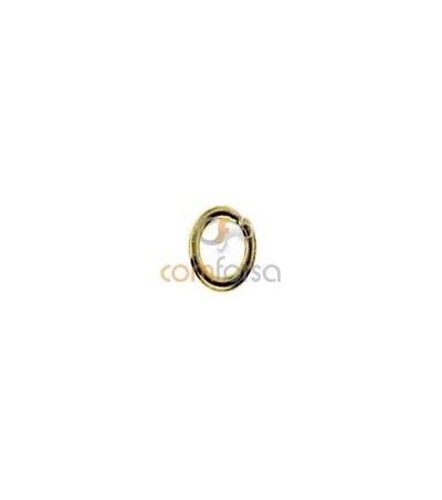 18kt Yellow gold closed jump rings 4.7 mm