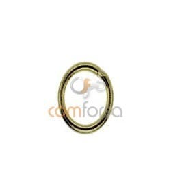 Anilla cerrada 6 mm Oro 750