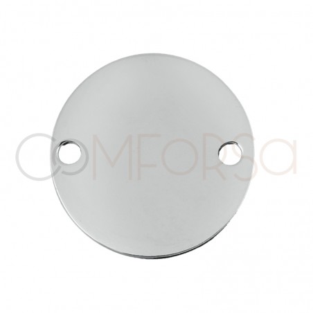 Conector chapa redonda 15 mm plata 925ml