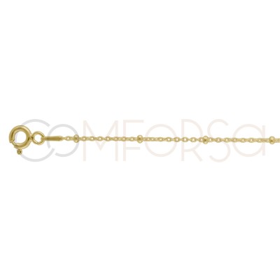 Gold plated Sterling silver 925ml ball chain 2 x 1.1 mm