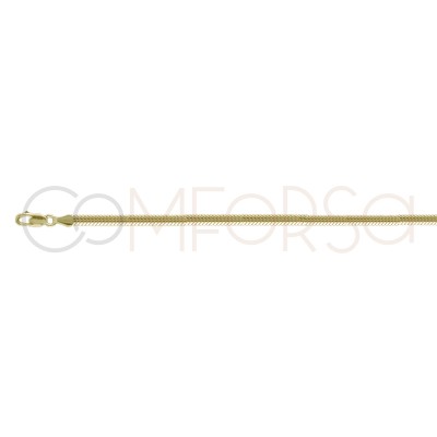 Gold plated sterling silver Snake choker 3mm