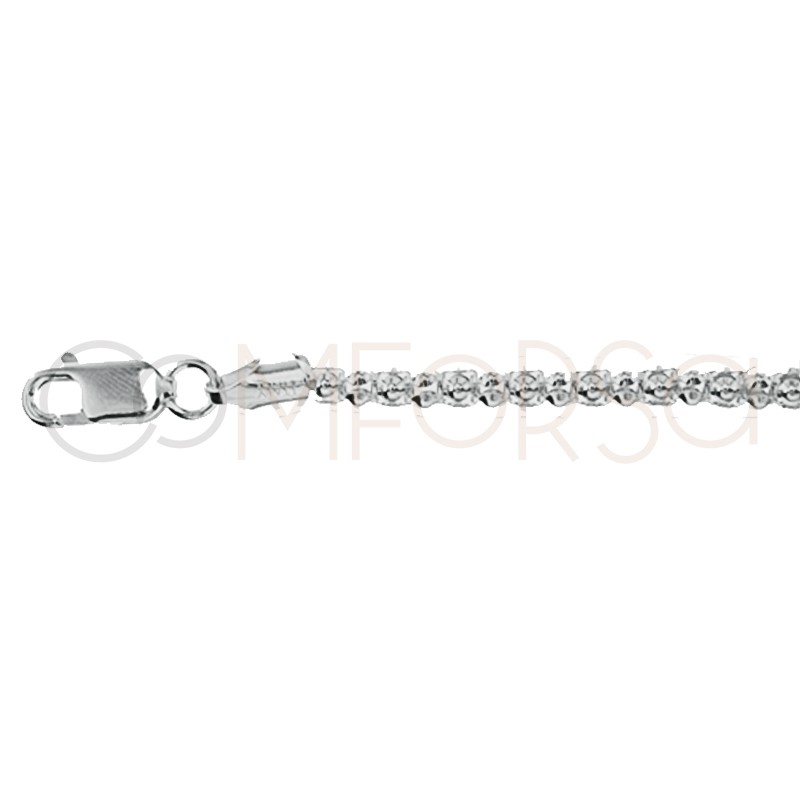 Sterling silver 925 pop corn chain 3.5mm