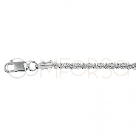 Sterling silver 925 pop corn chain 3.5mm