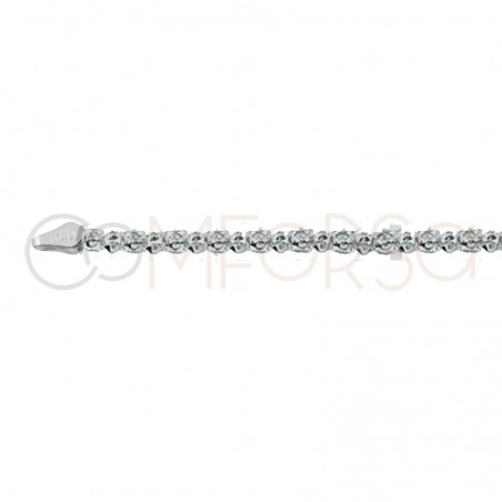 Sterling silver 925 pop corn chain 3.5mm