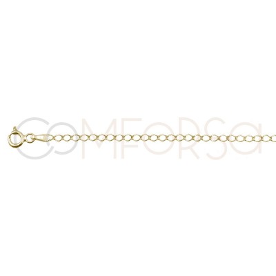 Sterling silver 925 curb long chain 3x2mm