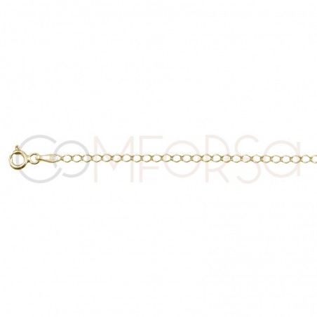Sterling silver 925 curb long chain 3x2mm