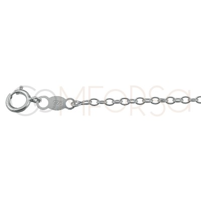 Sterling silver 925 choker with multicolour zirconias 36 cm + 6cm