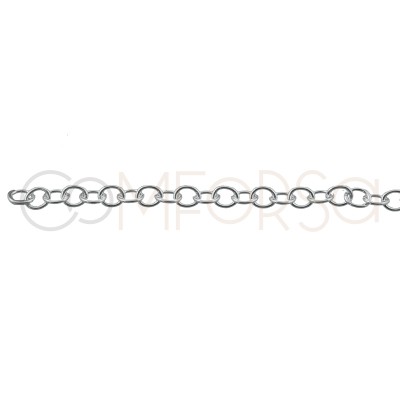 Sterling silver 925 gold-plated choker with multicolor zirconias 36 cm + 6cm