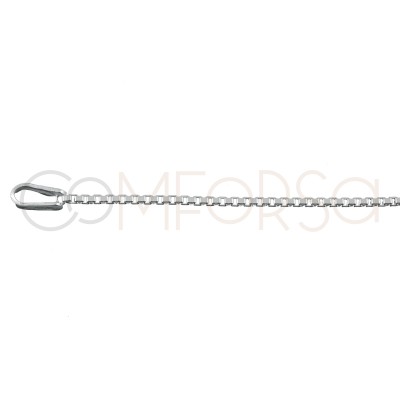 Sterling silver 925 thin box chain 1.2 mm