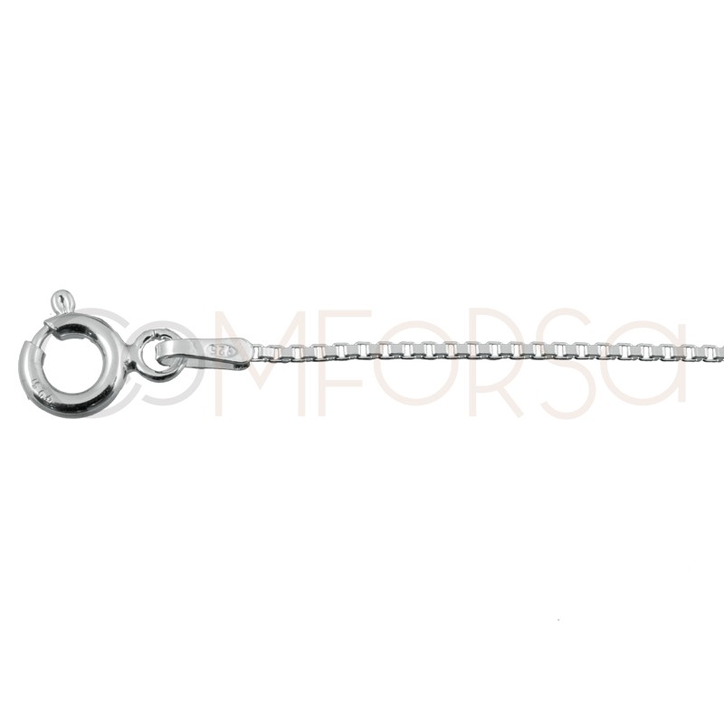 Cadena veneciana 1.2 mm plata baño de oro