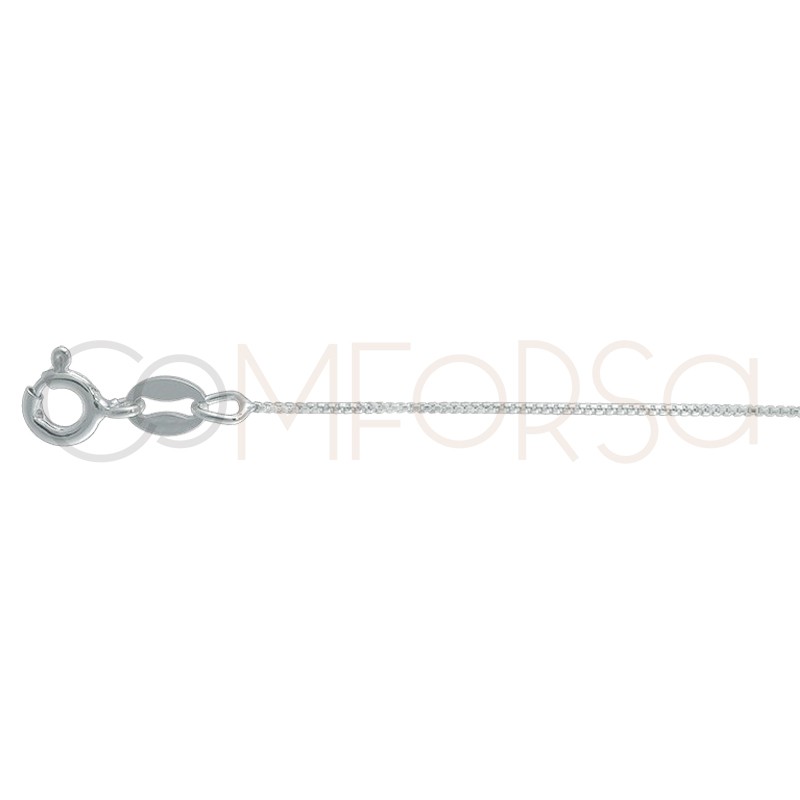 Sterling silver 925 thin box chain 0.7 mm