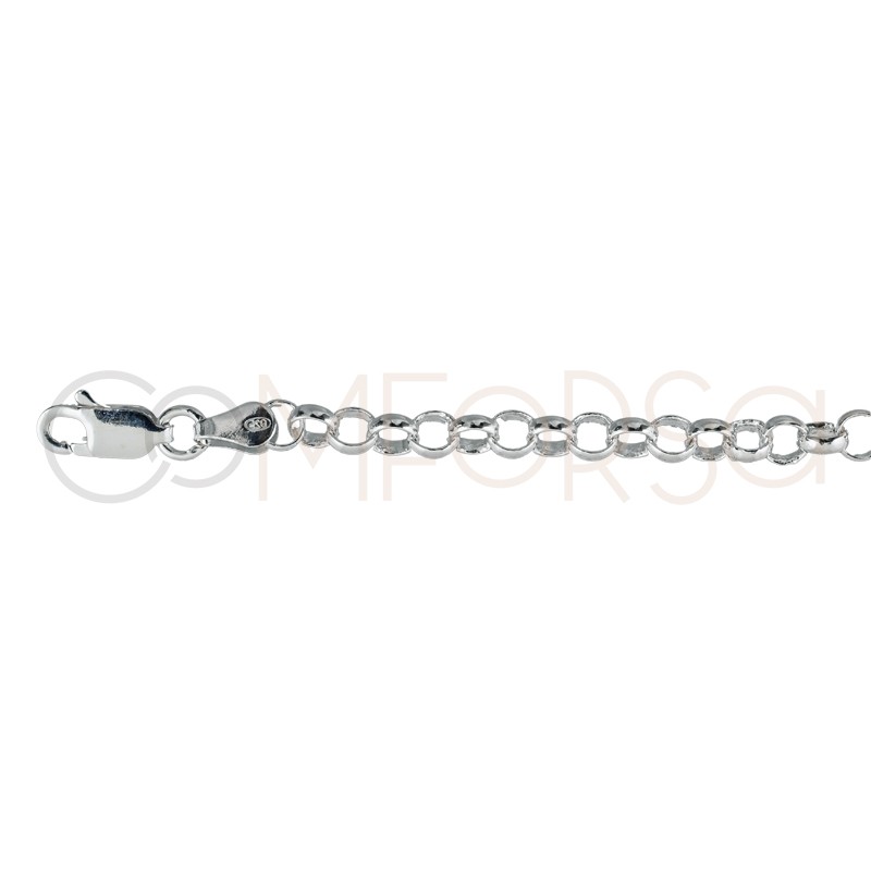 Sterling silver 925ml rolo tube chain 4 x 3 mm