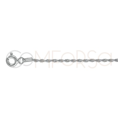 Sterling silver 925 1.7 mm rope chain