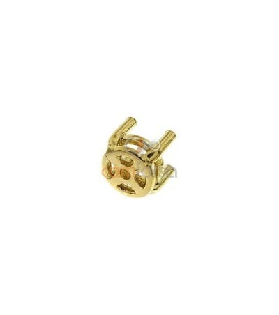 Garra redonda (2.8mm interior ) Oro 750