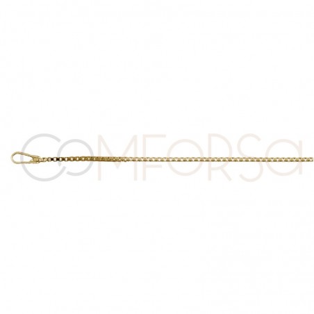 Rose Gold plated Sterling silver 925ml 1 mm venetian chain