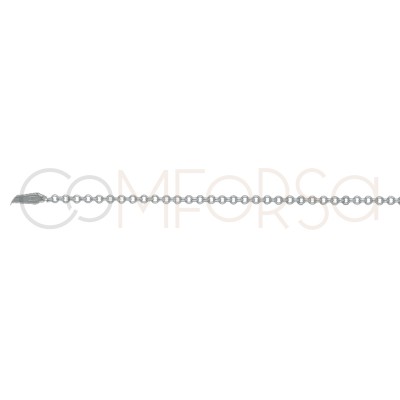 Sterling silver 925 rolo chain 1mm