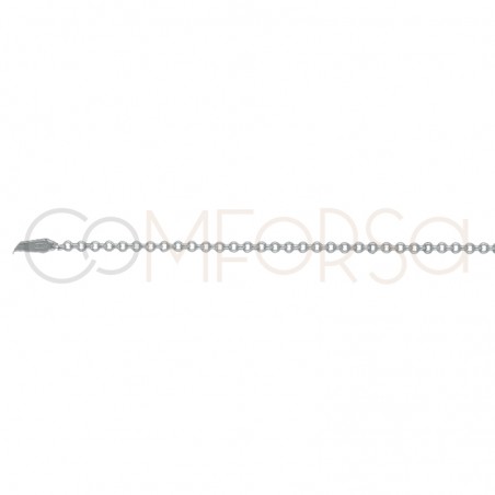 Sterling silver 925 rolo chain 1mm