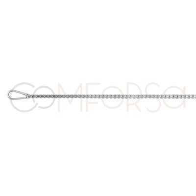 Sterling silver 925 thin venetian chain 1.2 mm