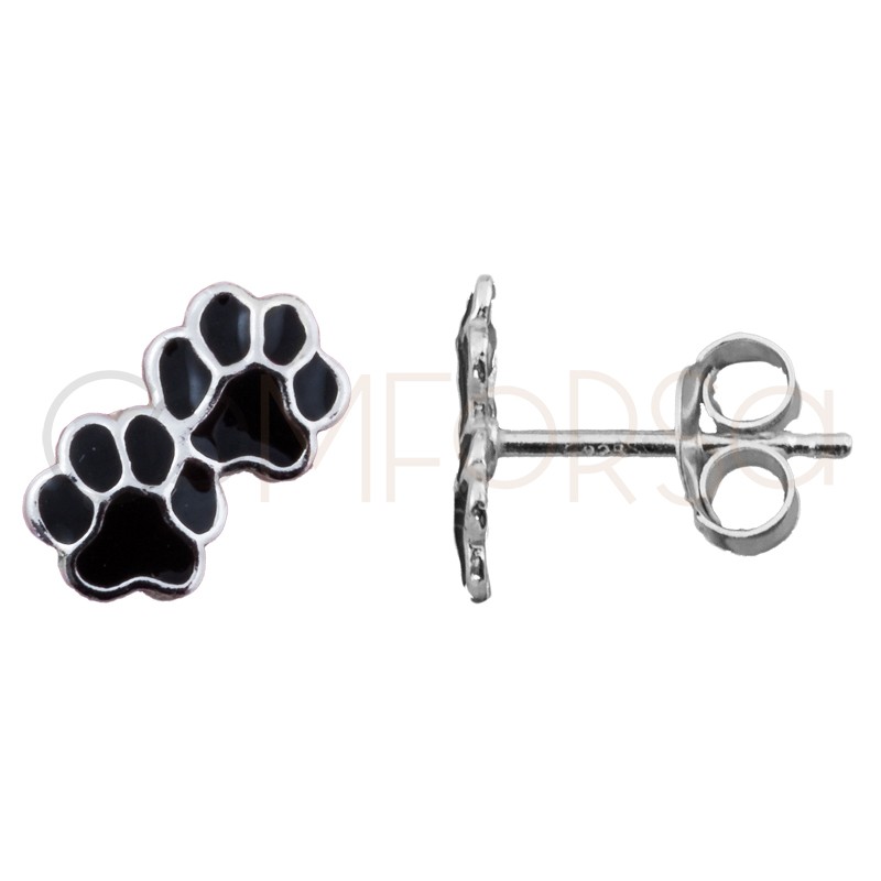 Comprar Animales online : Pendiente mini huella perro 9 x 5 mm