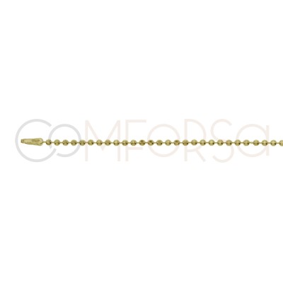 Gold Plated 3mm Faceted Diamond Cut Beads