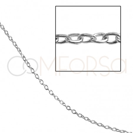 Sterling silver 925 thin cable chain 1.5 x 1mm