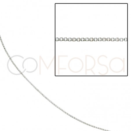 Sterling silver 925 Venetian chain 0.9mm (by the foot)