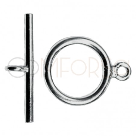 Sterling Silver 925 Toggle Clasp Ring 15 mm Bar 23 mm