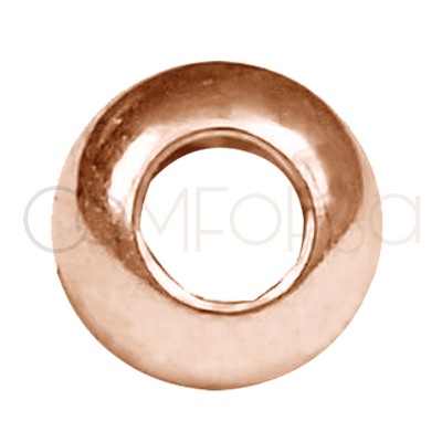 Rose gold-plated sterling silver ball 4mm (1.8)