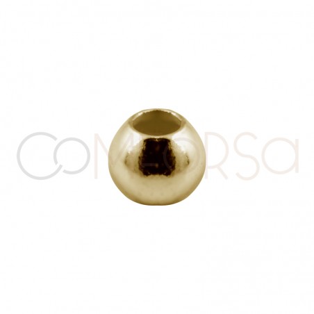 Bola lisa 2 mm (0.9) plata chapada oro rosa