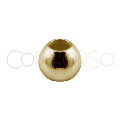 Bola lisa 2,5 mm (1,2) plata chapada oro rosa