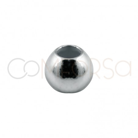 Bola lisa 2,5 mm (1,2) plata chapada oro rosa