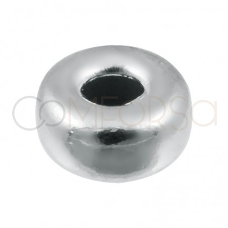 Donut 4 mm (1.5) plata chapada 925