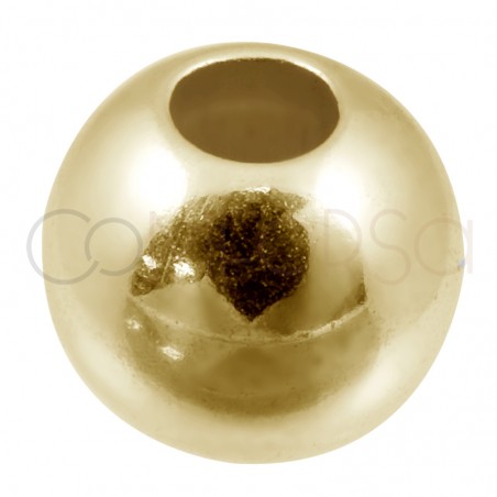 Gold Plated Sterling Silver 925 Ball 7mm (2.7)