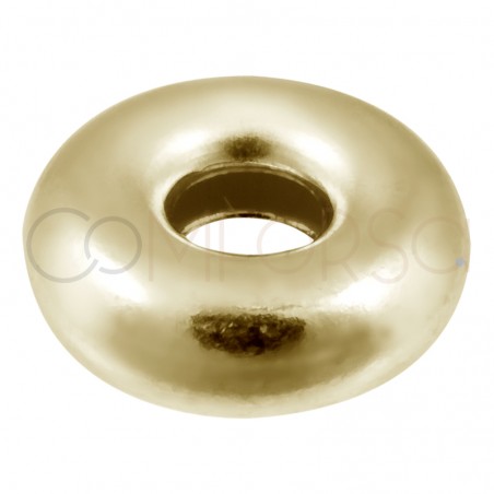 Donut 6 mm (2.1) plata chapada en oro