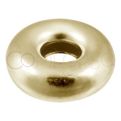 Rose gold-plated sterling silver 925 donut 7mm (2.1mm)