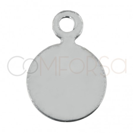 Sterling silver 925 hallmark tag with jump ring 6mm