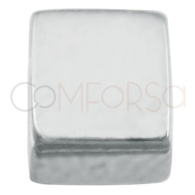 Conector cubo 5 x 5mm plata 925 ml