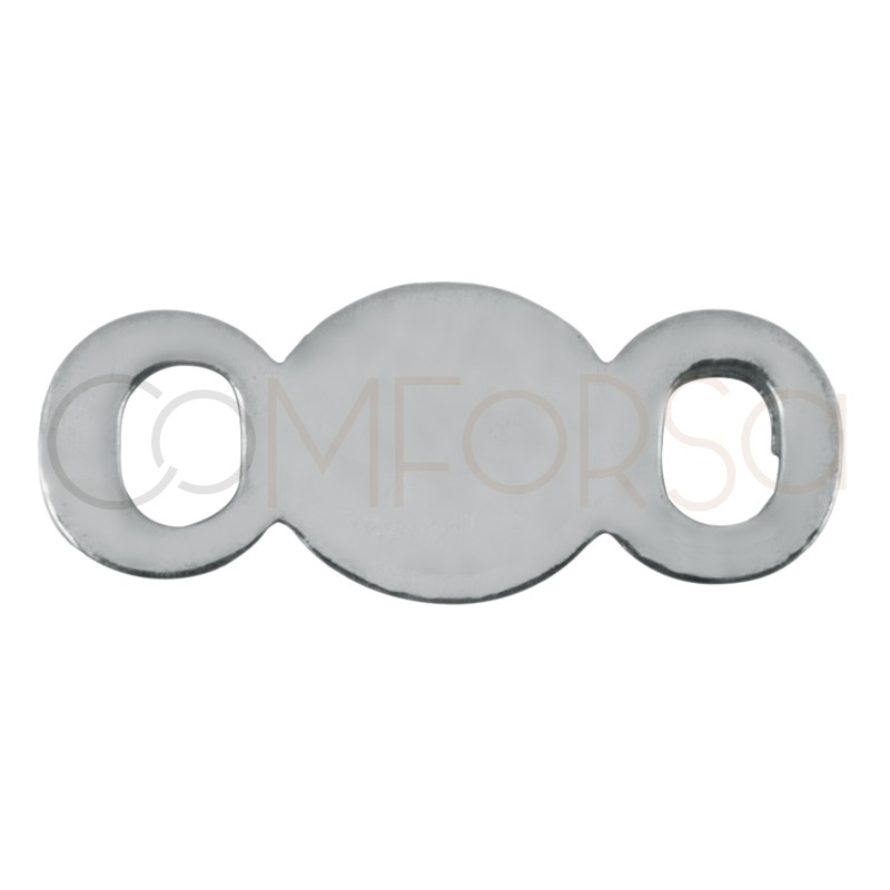 Chapa de contraste para cadena 4 x 10mm plata 925 ml