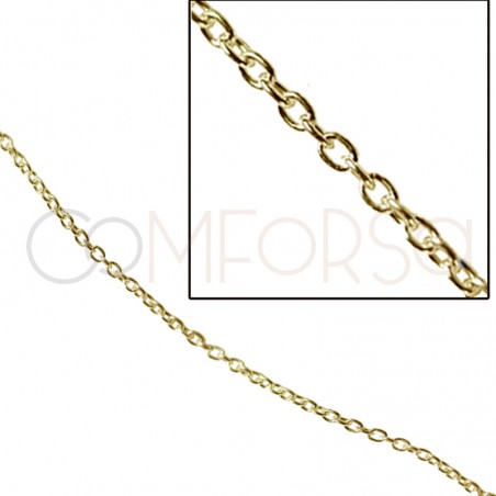 Sterling silver 925 cable chain 1.7 x 1.5mm (by the foot)