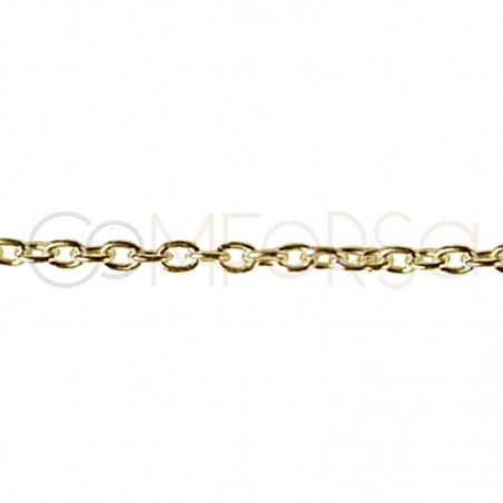 Sterling silver 925 cable chain 1.7 x 1.5mm (by the foot)