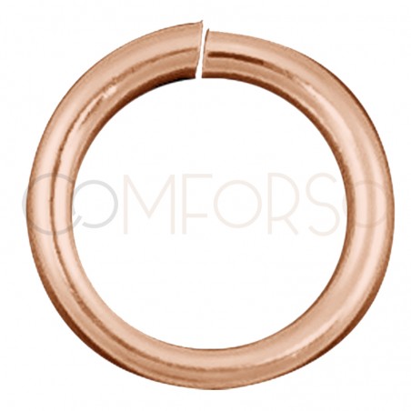 Rose gold plated silver 925 Ring 6 mm ext (1)