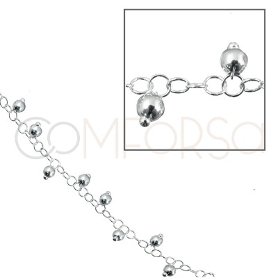 Silver Plated Ball Chain 1mm – EOS Designs Studio