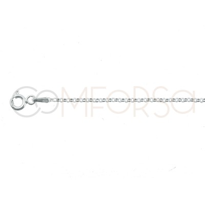 Gold-plated sterling silver 925 diamond rolo chain 1.5mm (out.)