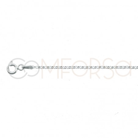 Gold-plated sterling silver 925 diamond rolo chain 1.5mm (out.)