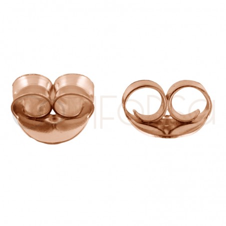 Rose gold-plated sterling silver 925 scroll 7mm