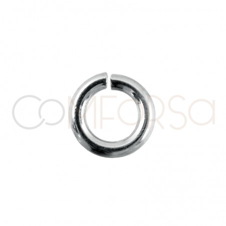 asa 4 mm ext (0.8) plata baño de oro rosa