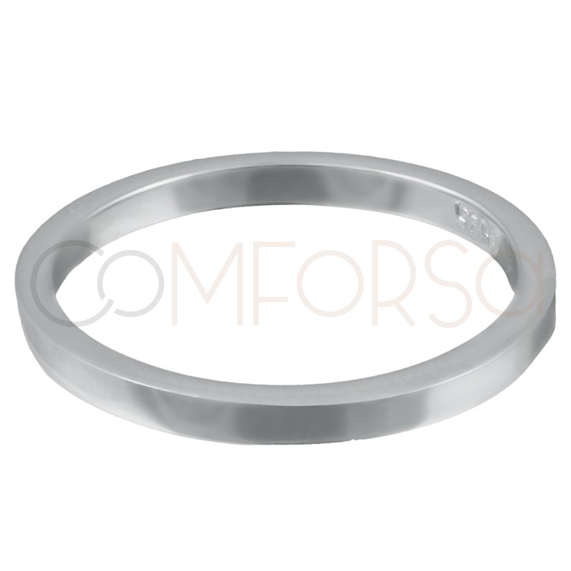 Buy Rings online : Engraving + Sterling silver 925 band flat ring