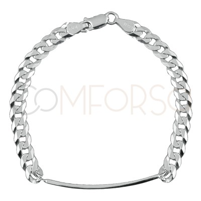 Sterling silver 925 curb bracelet 19cm