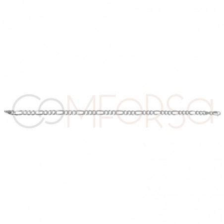 Pulsera modelo 3x1 21 cm plata 925